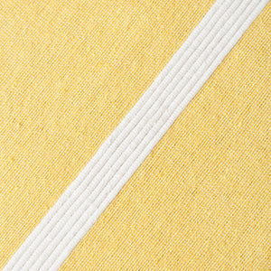 Nappe à cordes, jaune et blanche, 170x250cm