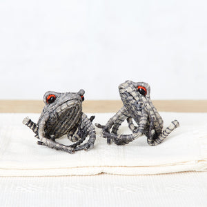 Pack of 2 Palm Frog napkin rings