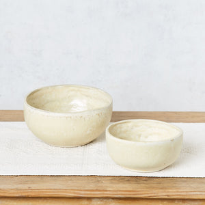 Set of 2 matte raw Kalimori bowls