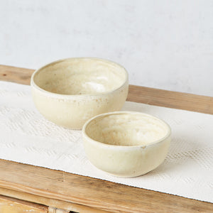 Set of 2 matte raw Kalimori bowls
