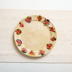 Painted Clay Dessert Plate Milagritos Tableware