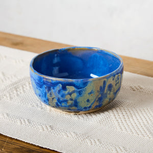 Bowl Bowl Ceramic Kalimori Glazed Blue Small