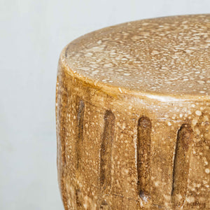 Dark marble timbale stool