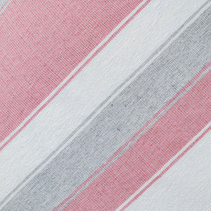 Cojín Borlas de telar de pedal en tonos rosa, gris y blanco y gris