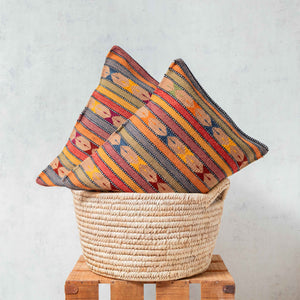 Zapotec pedal loom cushion on land