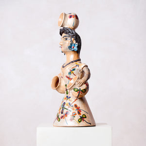 Painted Clay Jug Doll