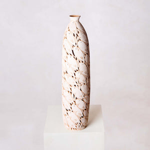 Openwork Clay Vase with Fish