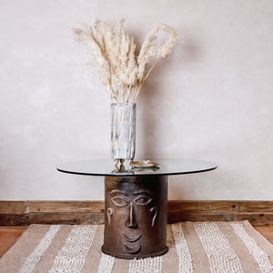 Table d'Appoint Terre Cuite Homme et Femme