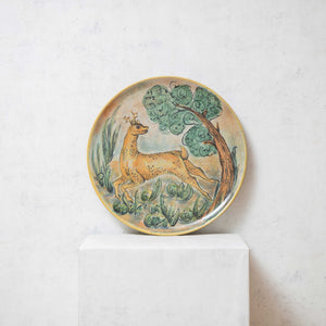 Ceramic Plate Capeló Deer