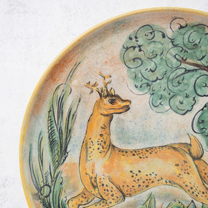 Ceramic Plate Capeló Deer