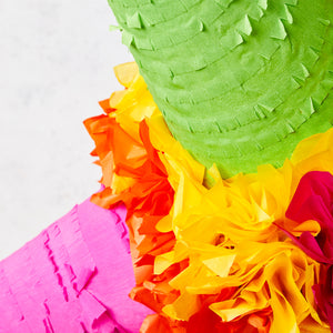 Piñata Papel Picos colores combinados grande