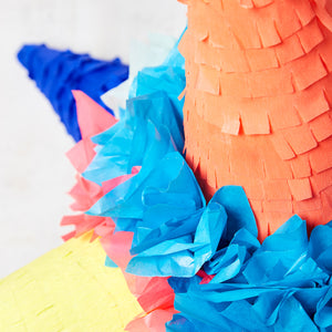 Piñata Papel Picos colores combinados chica