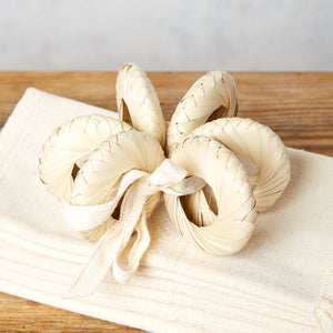 Pack of 6 palm napkin rings