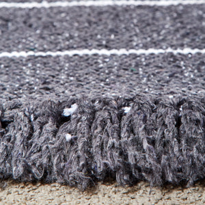 Gray cotton rug