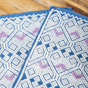 Blue and White Brocade Coasters