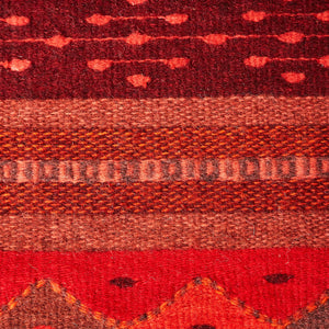 Burgundy wool rug