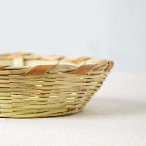 Round reed basket