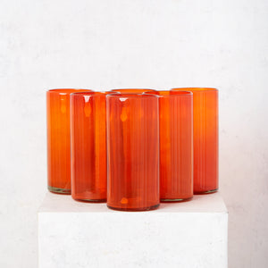 500ml orange tube glass