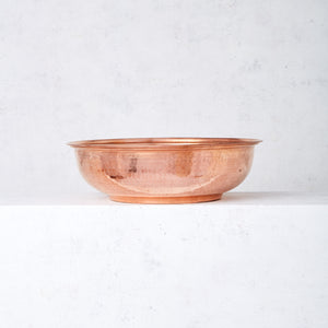 Large copper bowl