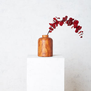 Vase en bois modèle petite bouteille