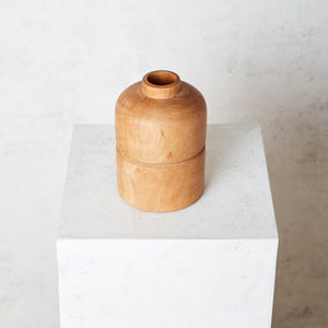 Vase en bois modèle Double petite bouteille