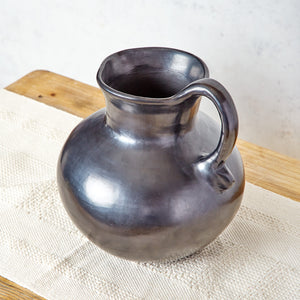 Black clay jug