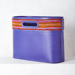 Purple leather Condesa bag