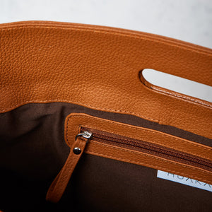 Condesa brown leather bag